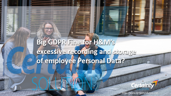GDPR Fine for Excessive Recording Personal Data